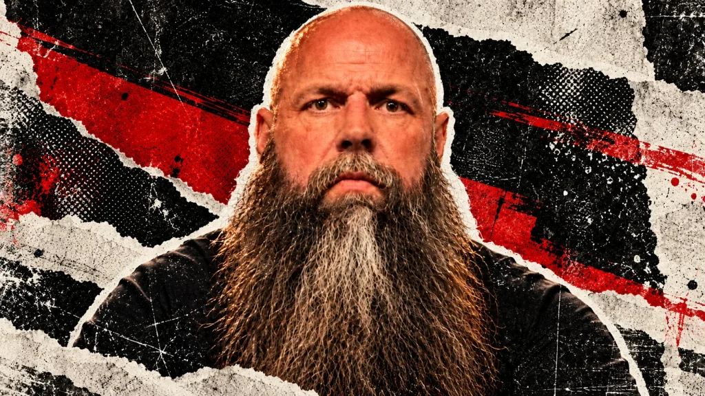 Michael Todd's bearded portrait against torn black, off-white, and red paper textures.